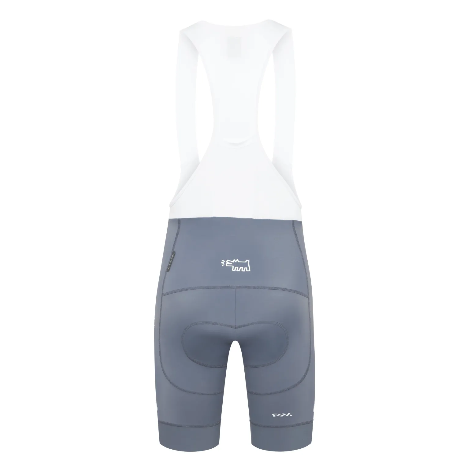 Men's Core Bib Shorts Keith Haring x PM Grey