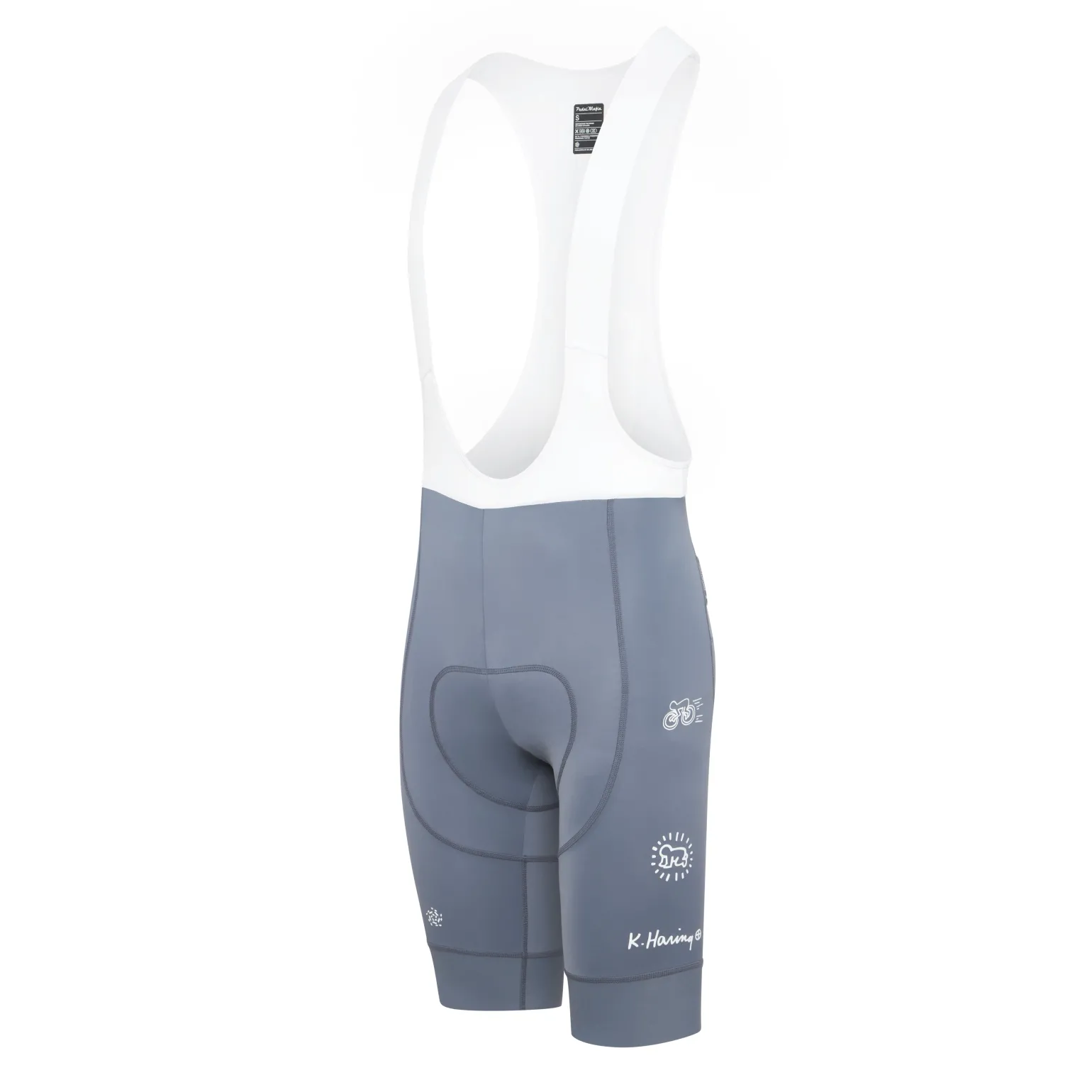 Men's Core Bib Shorts Keith Haring x PM Grey