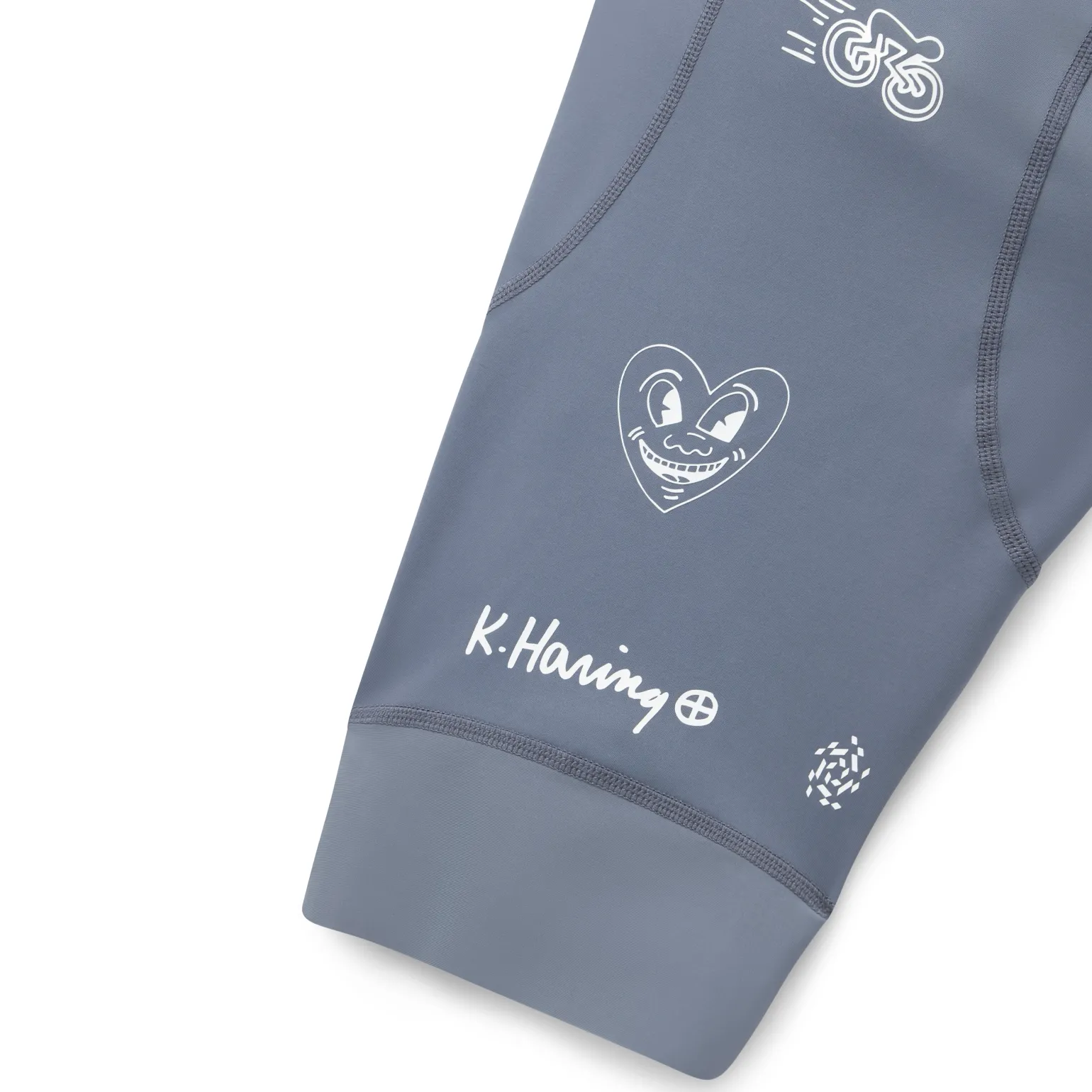 Men's Core Bib Shorts Keith Haring x PM Grey