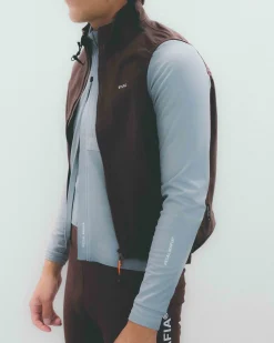Men's Pro Sympatex Heavy Rain Vest Brown