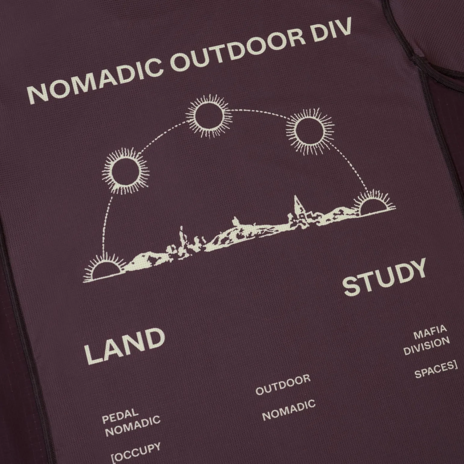 Nomadic Tech Short Sleeve T Shirt Violet Pale Lemon