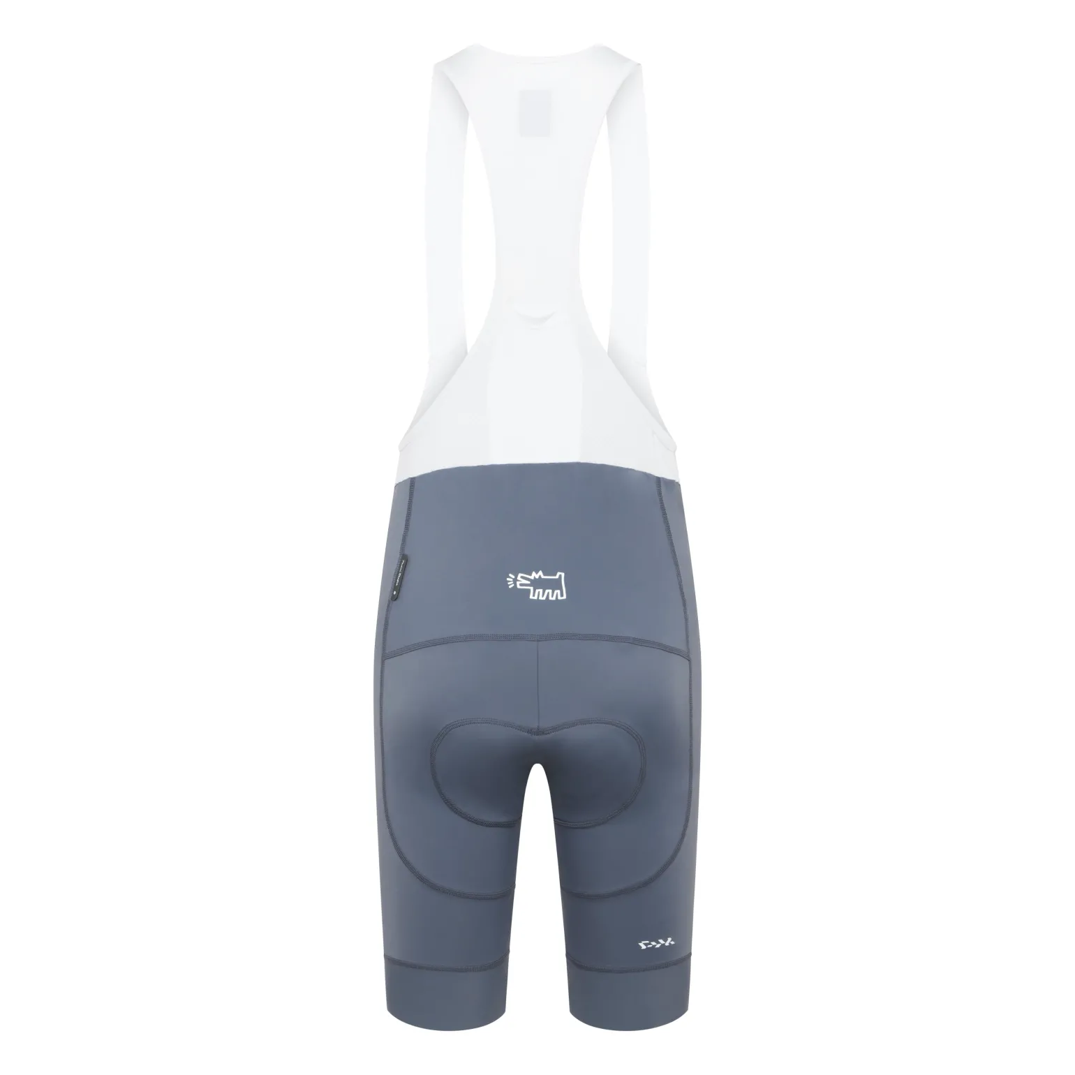 Women's Core Bib Shorts Keith Haring x PM Grey