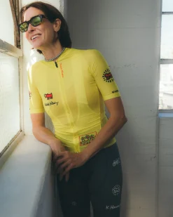 Women's Core Jersey Keith Haring x PM Yellow