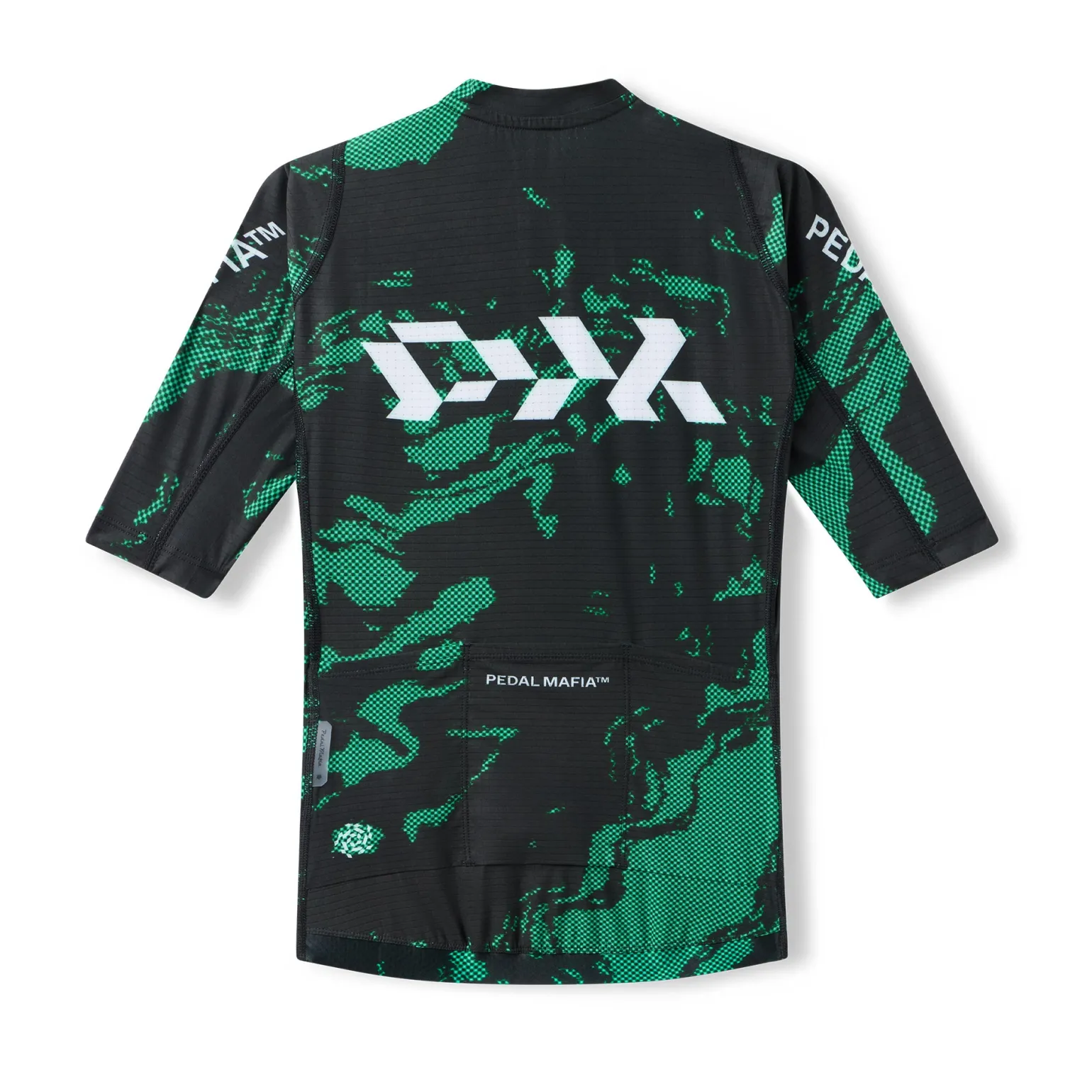 Women's Pro Race Jersey Glitch Flow Shadow Green